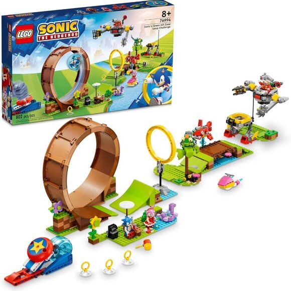 LEGO Sonic the Hedgehog Green Hill Zone Loop Challenge COMPLETE WITH BOX DAMAGE - Picture 1 of 16